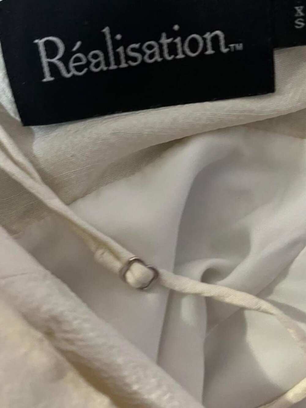 Réalisation Par Silk Christy slip dress in Ivory - Picture 3 of 3
